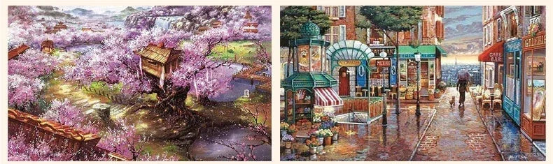 Adult Jigsaw Puzzle 1000 Pieces Puzzle Toys Landscape Animation Paper Puzzle Decorative Painting Exercise Brain Thinking