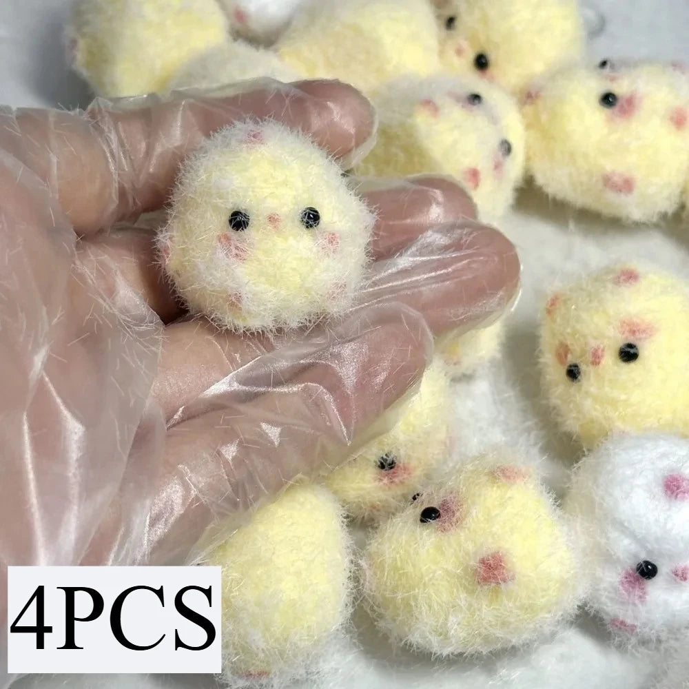 1/4PCS Cartoon Squeeze Stress Relief Toy Children Chick Decompression Squishy Toys Boys Girls Cute Chicken Antistress Toy