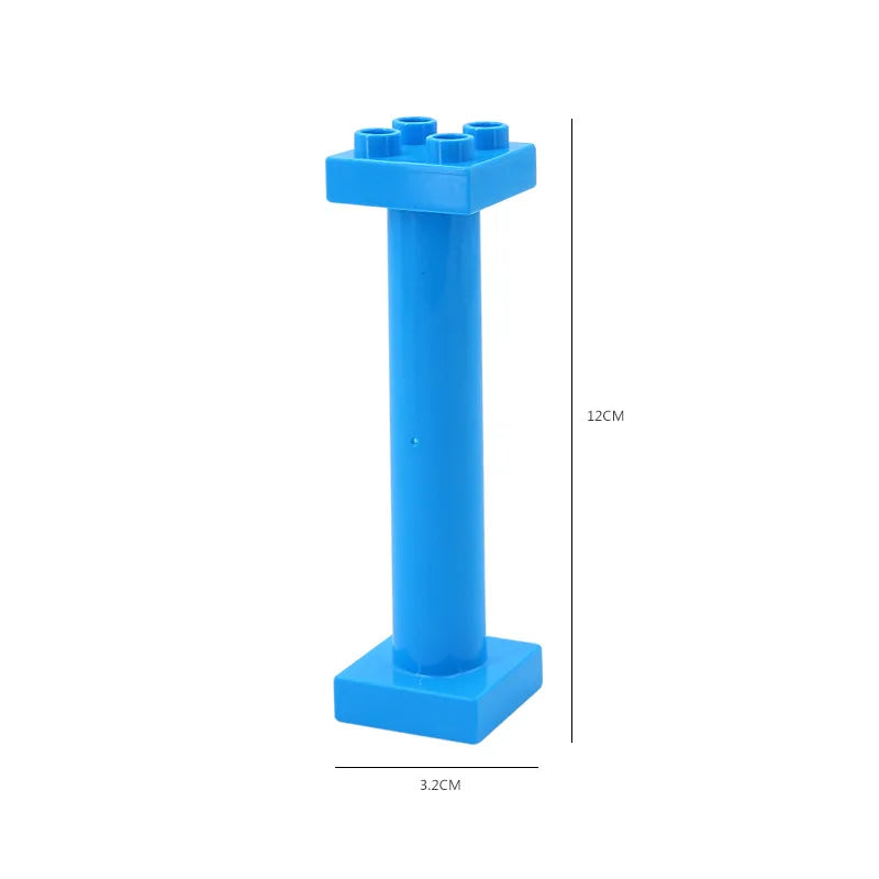 Big Size Building Blocks Double Sided Base Plate Compatible Large Bricks Plastic Educational Creative Toys for Children Kid Gift