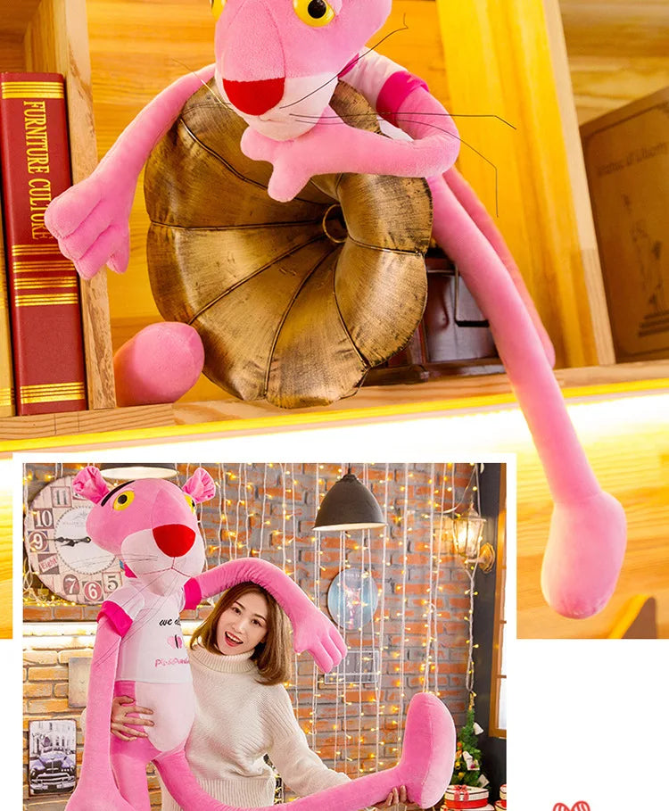 160cm Disney Giant Pink Plush Doll Toys Cute Cartoon Leopard Stuffed Animal Baby Toy Kid Soft Kawaii Stuffed Doll Christmas Gift