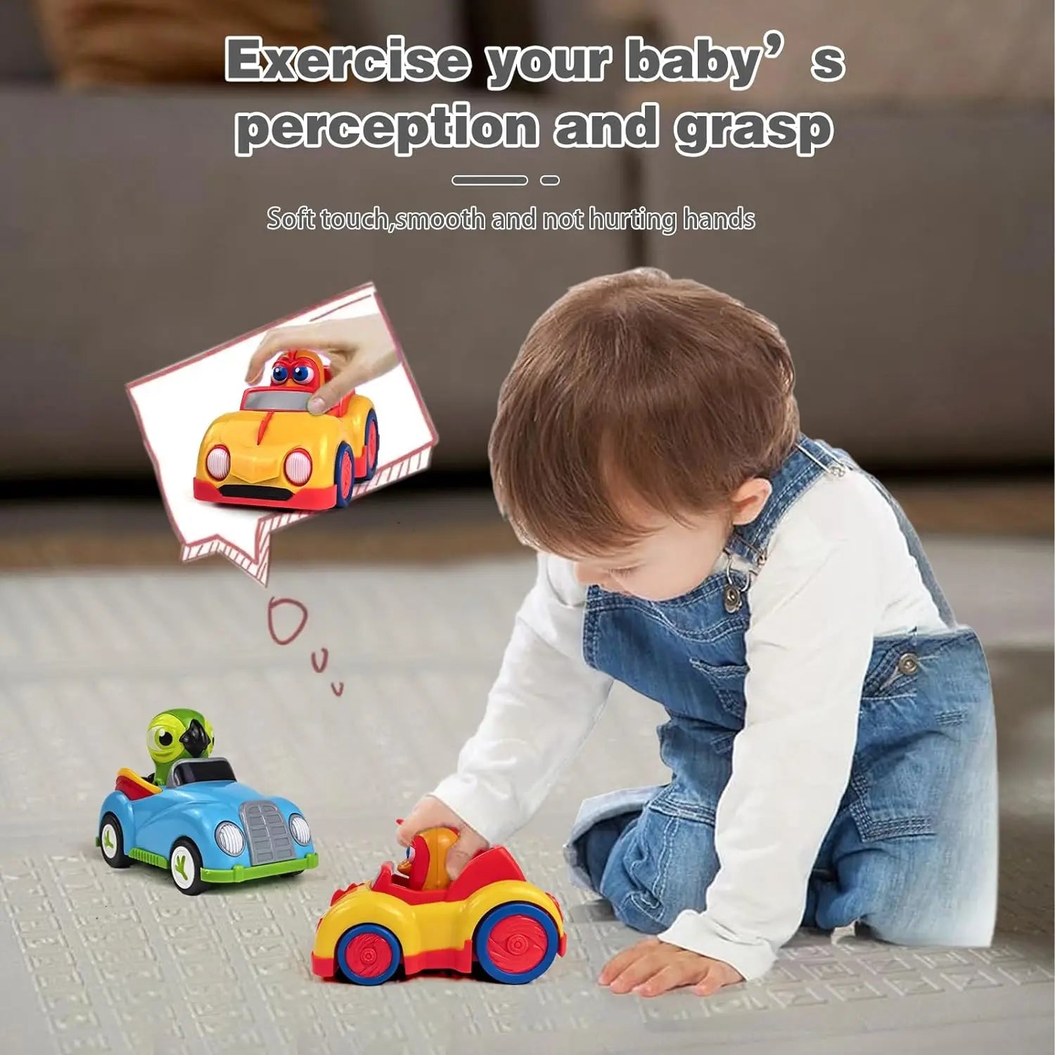 La Granja De Zenon Kids Toy Car Bartolito Car Pull Back Car Toys Inertia Car Set Boys Girls Toys 1-3 Years Old Birthday Gift