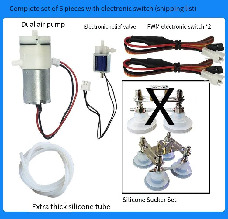PWM Electronic Robotic Arm Air Pump 2/4pcs Suction Cup Support Servo MG996 For Arduino Control Board Programmable Robot DIY Kits