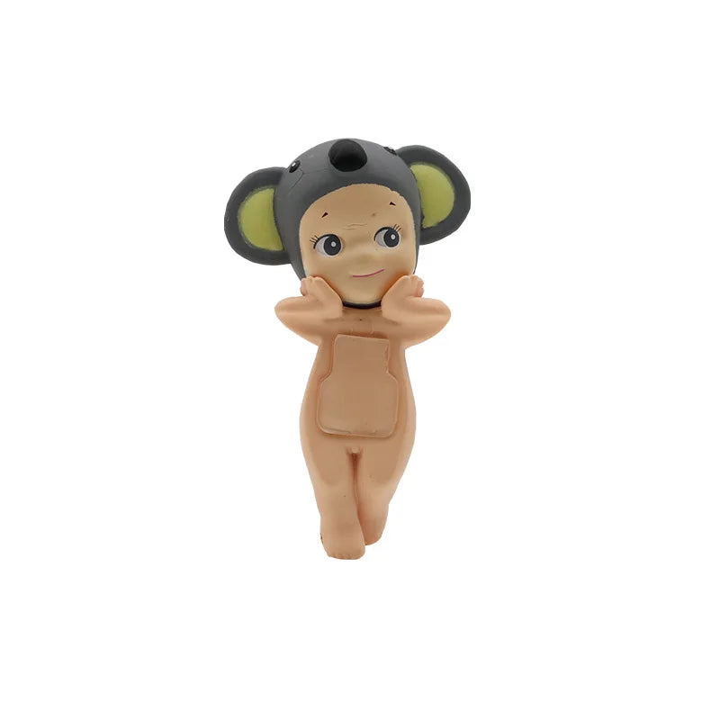12pcs Sonny Angel Figure Toys 3inch Doll Model Desktop Car Ornament Lying Down Angel Toy Home Decoration Kids Birthday Gifts
