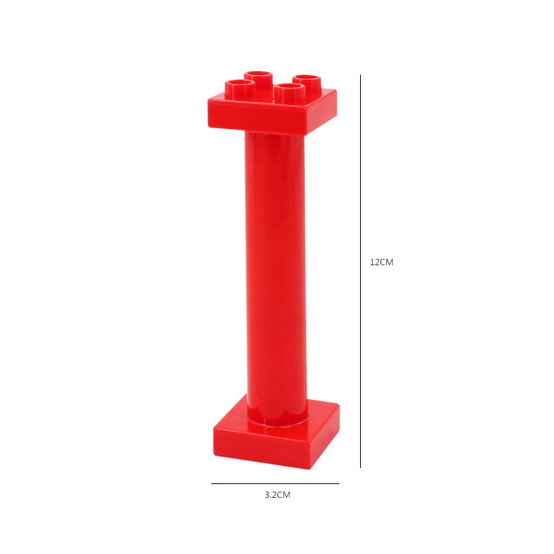 Big Size Building Blocks Double Sided Base Plate Compatible Large Bricks Plastic Educational Creative Toys for Children Kid Gift
