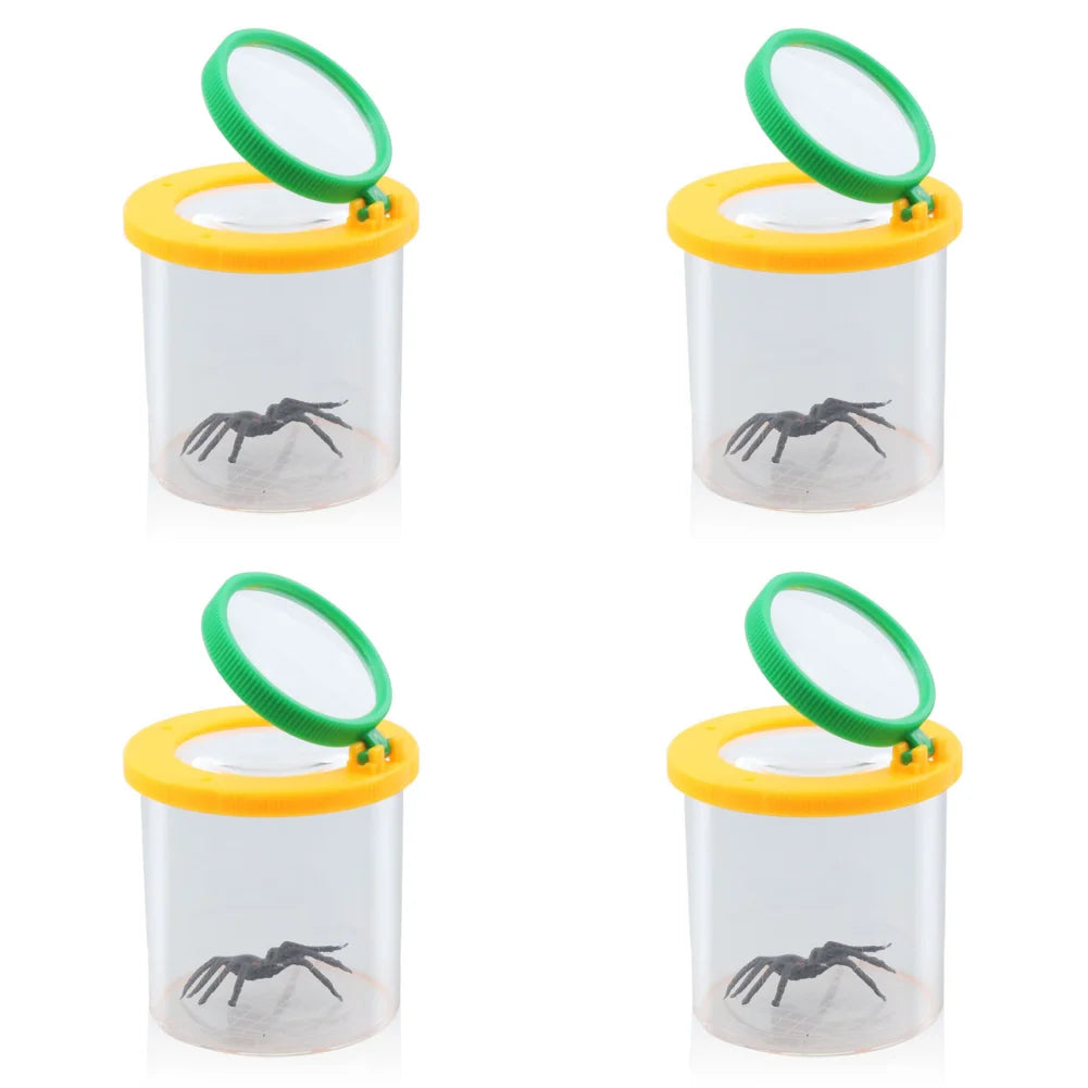 Home Magnifying Glass Children Crawler Spider Insect Observation Box 3X 6X Magnifier Insect Box for Science Nature Exploration