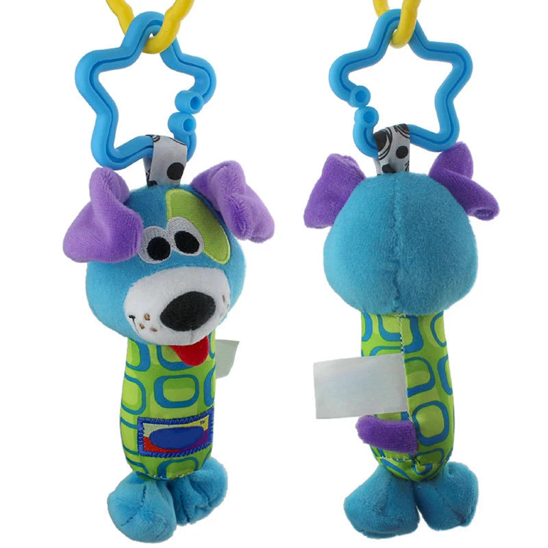 Baby Rattle Toys Kids Tinkle Hand Bell Plush Stroller Hanging Stuffed Animal Rattles Multi-functional Infant Sound Toy Kid Gifts