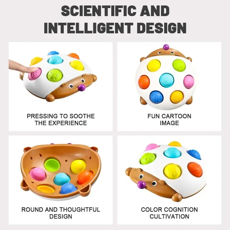 Hedgehog Press Soft Key Concentration Training Early Education Toys Hand-Eye Coordination Children's Educational Small Hedgehog