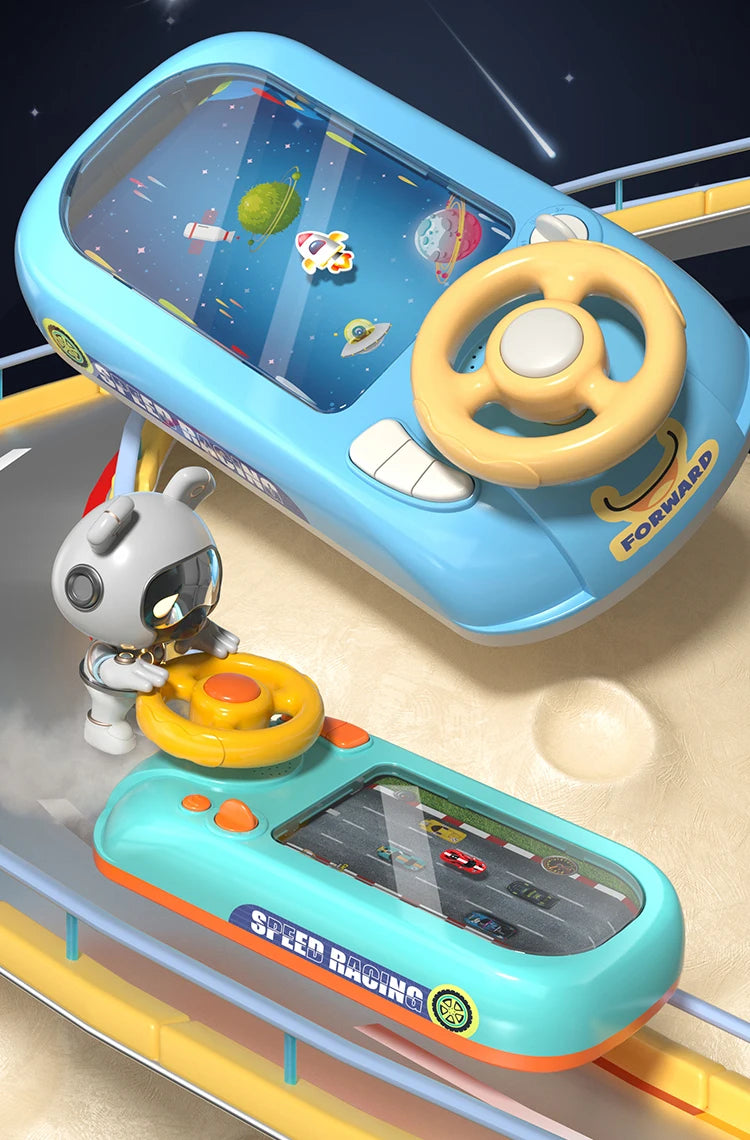 Children's Racing Challenge Adventure Game Machine Competitive Puzzle Simulation Driving Desktop Steering Wheel Toy