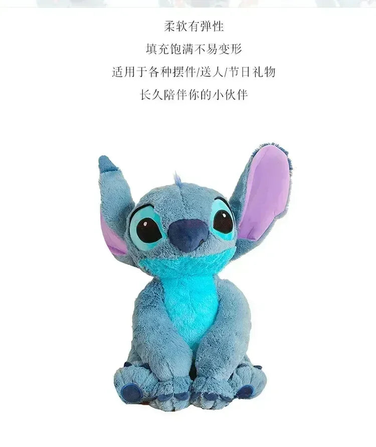 Stitch Disney Giant Size Lilo Plush Stuffed Doll Cartoon Kawaii Animal Couple Sleeping Pillow Softmaterial Toys Children Gifts