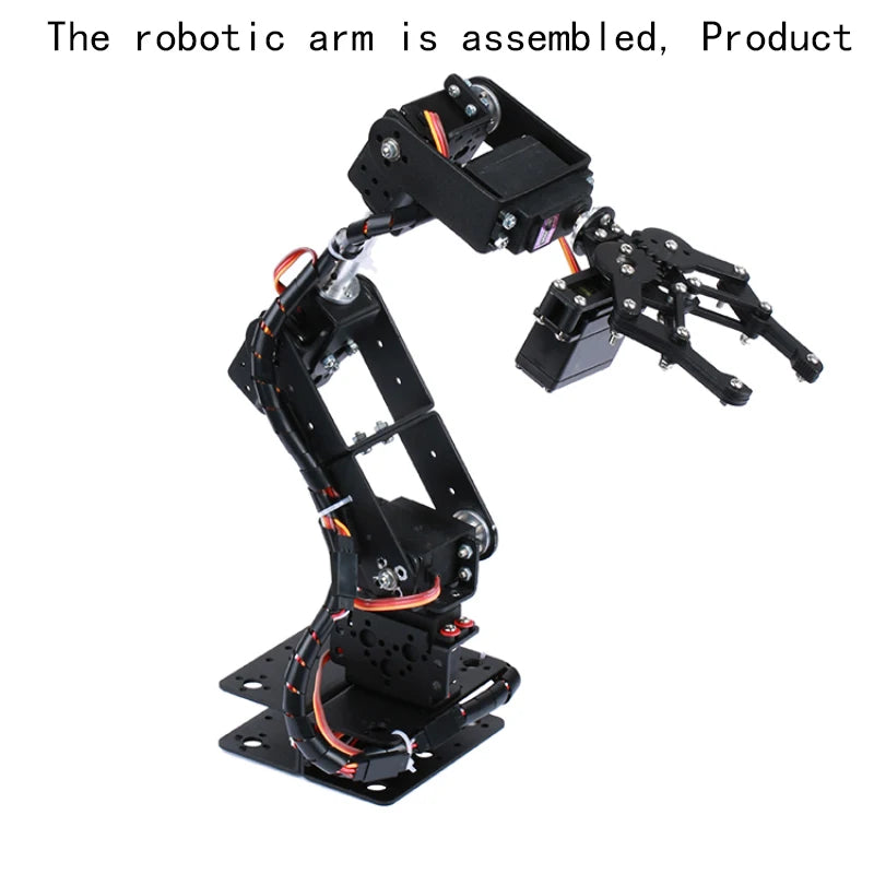 Robotic Arm Kit 6 DOF Programming Robot Arm DIY Kit for Arduino for Raspberry Pi Robot UNO/ESP32 Open Source Code and Tutorial