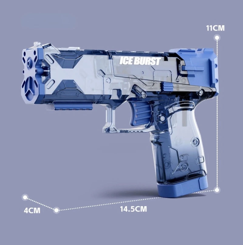 Portable Water Gun Children Manual Ice Burst Automatic Reloading Waterguns Summer Outdoor Pool Garden Fight Games Toys for Kids