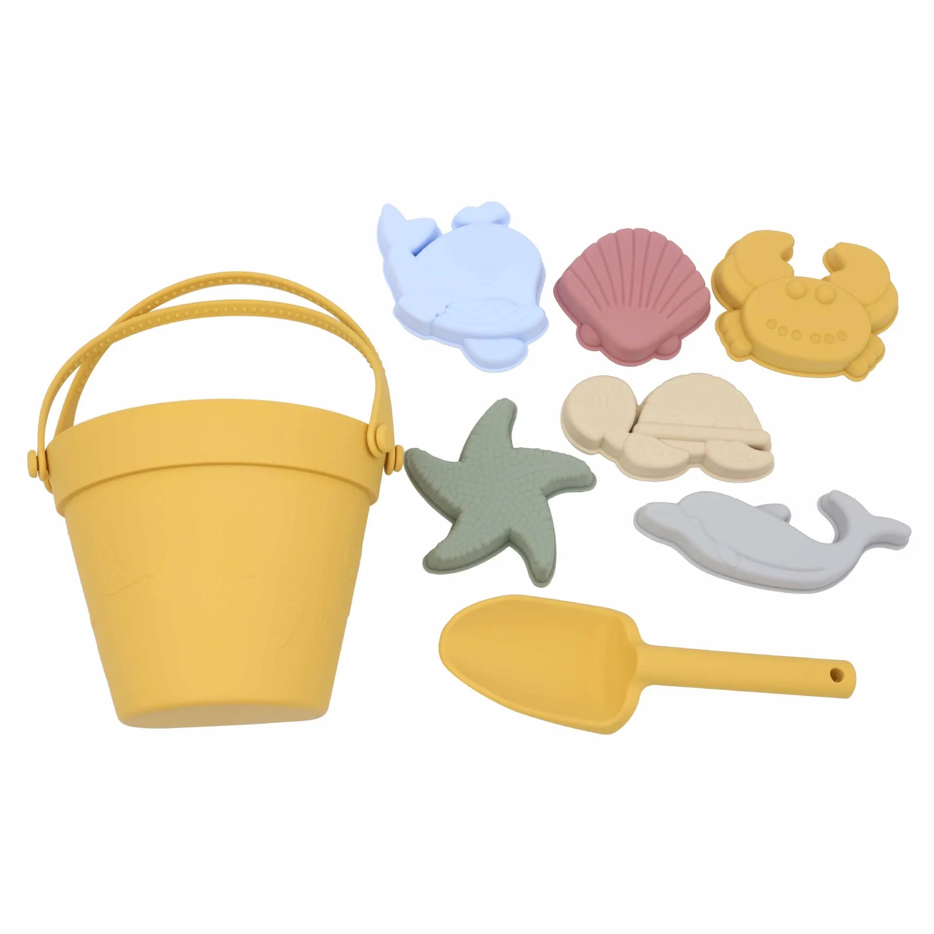8Pcs Summer Beach Toys Kids Soft Silicone Sandbox Set Beach Game Toy Send Children Beach Play Sand Water Play Tools Swim Game
