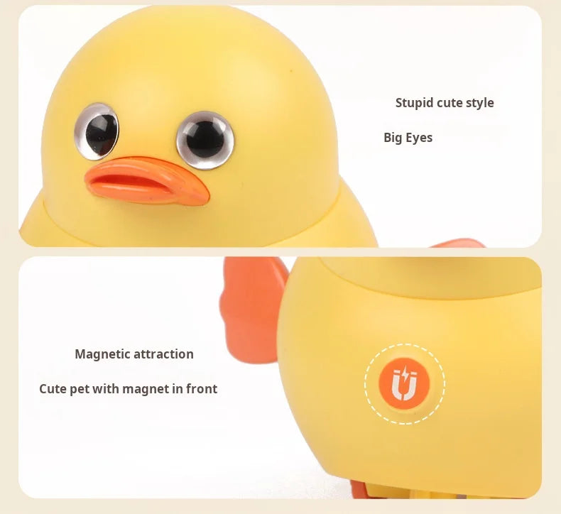 Montessori Baby Toy Power-driven Wobble Chicken Pet Squad Magnet Crawl Wobbler Duck Children Toys