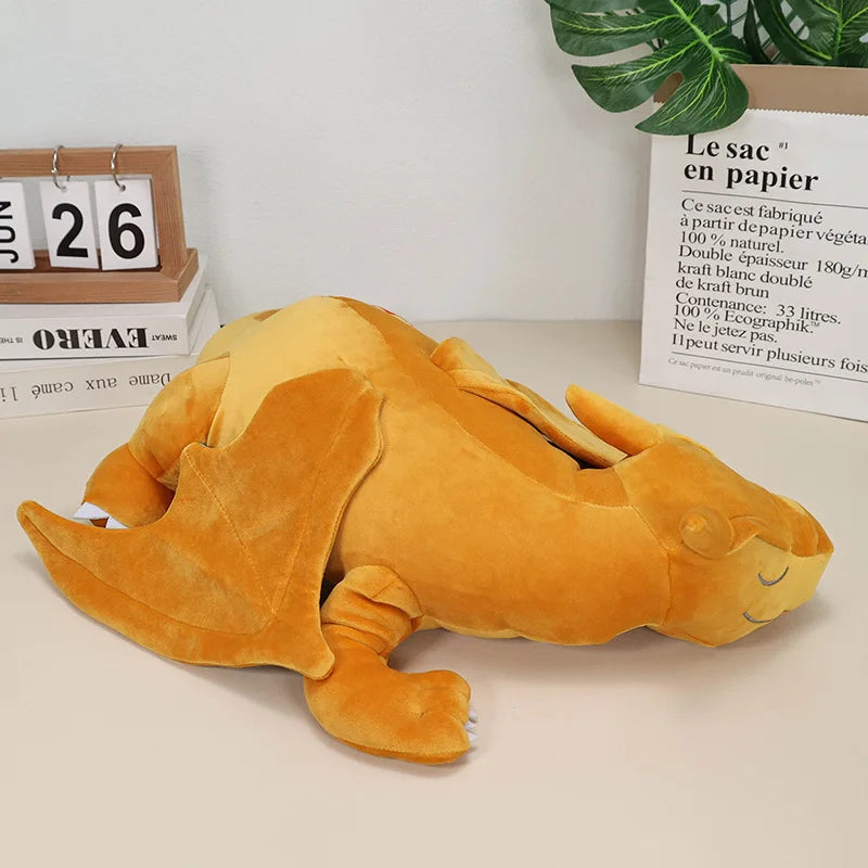 Soft Sleeping Charizard Plush Pokemon Toy Fire Breathing Dragon Stuffed Doll Pillow Gift