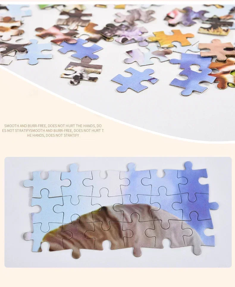 Adult Jigsaw Puzzle 1000 Pieces Puzzle Toys Landscape Animation Paper Puzzle Decorative Painting Exercise Brain Thinking