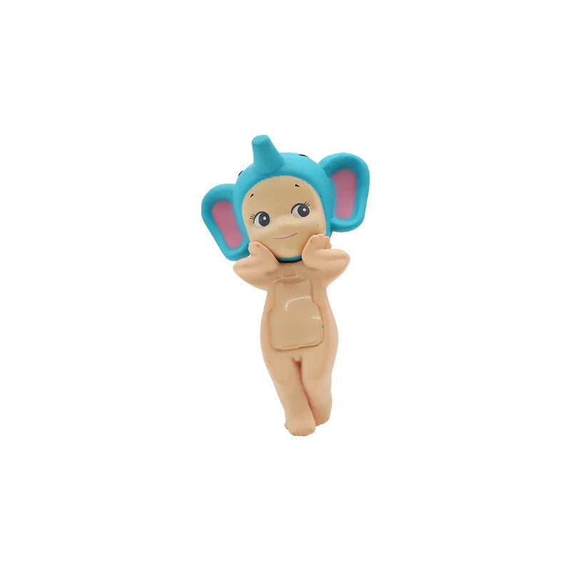 12pcs Sonny Angel Figure Toys 3inch Doll Model Desktop Car Ornament Lying Down Angel Toy Home Decoration Kids Birthday Gifts