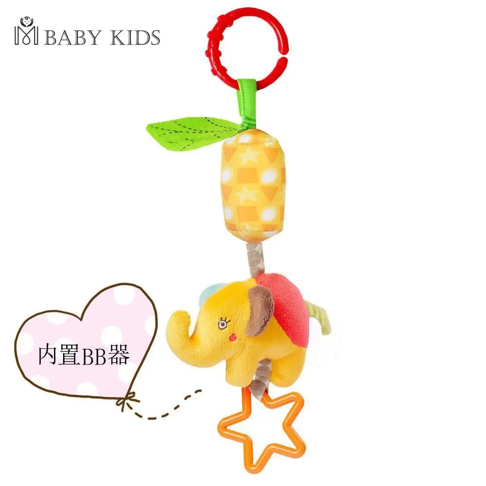 Baby Rattle Toys Kids Tinkle Hand Bell Plush Stroller Hanging Stuffed Animal Rattles Multi-functional Infant Sound Toy Kid Gifts